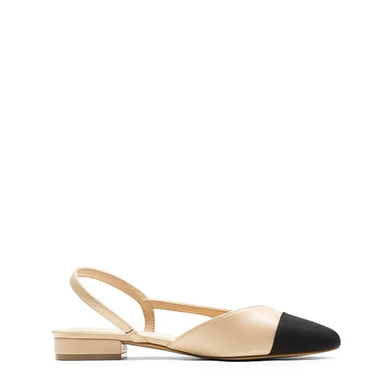 Slingback Cap Toe Flats
