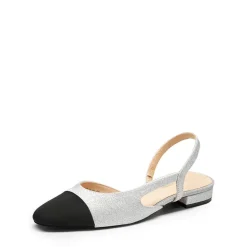 Slingback Cap Toe Flats