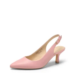 Slingback Pointed Toe Kitten Heel Pumps