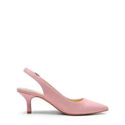 Slingback Pointed Toe Kitten Heel Pumps