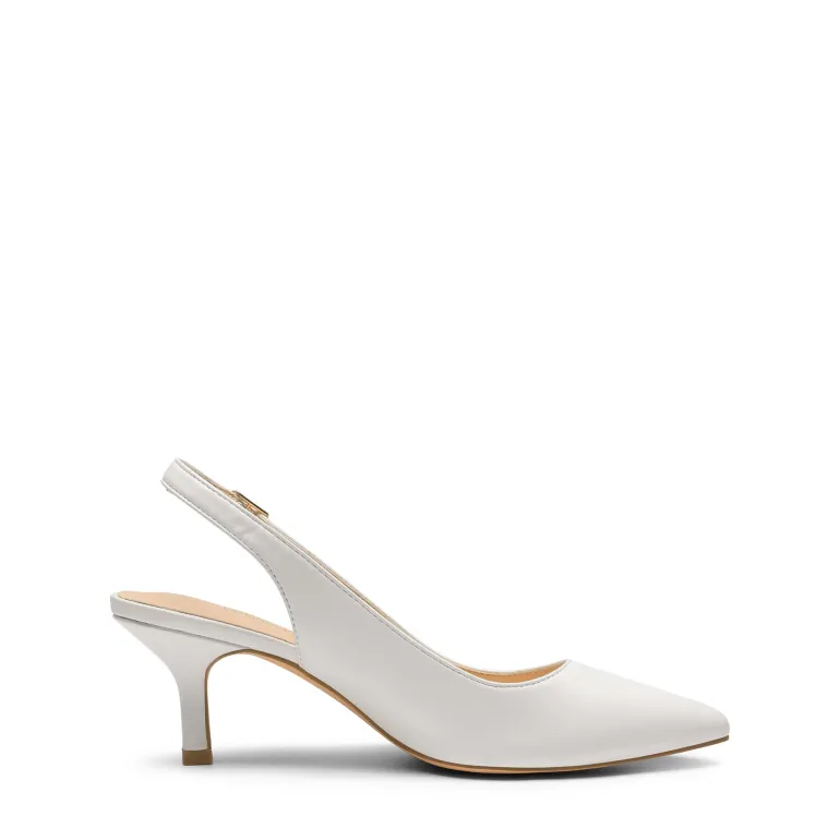 Slingback Pointed Toe Kitten Heel Pumps