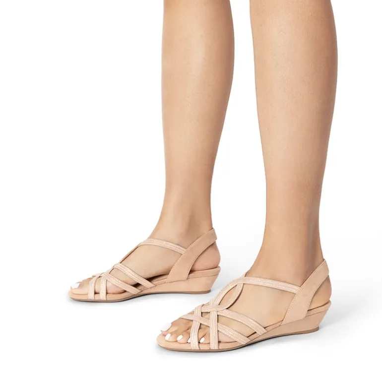 Slip-On Chic Strappy Wedge Sandals