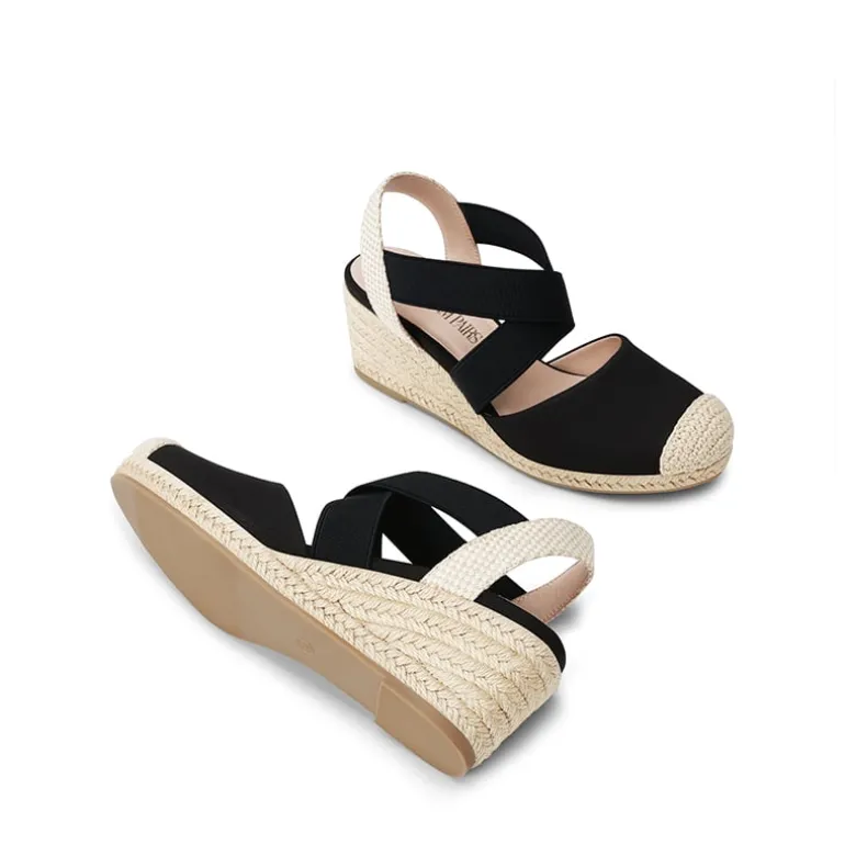 Slip-on Cushioned Wedge Sandals