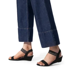 Slip on Elastic Strap Wedge Sandals