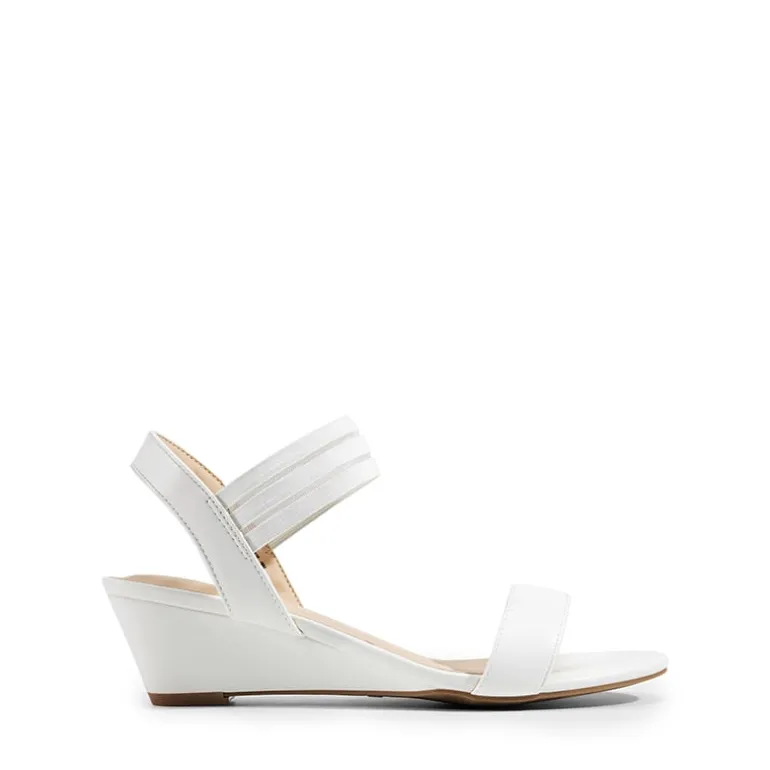 Slip on Elastic Strap Wedge Sandals