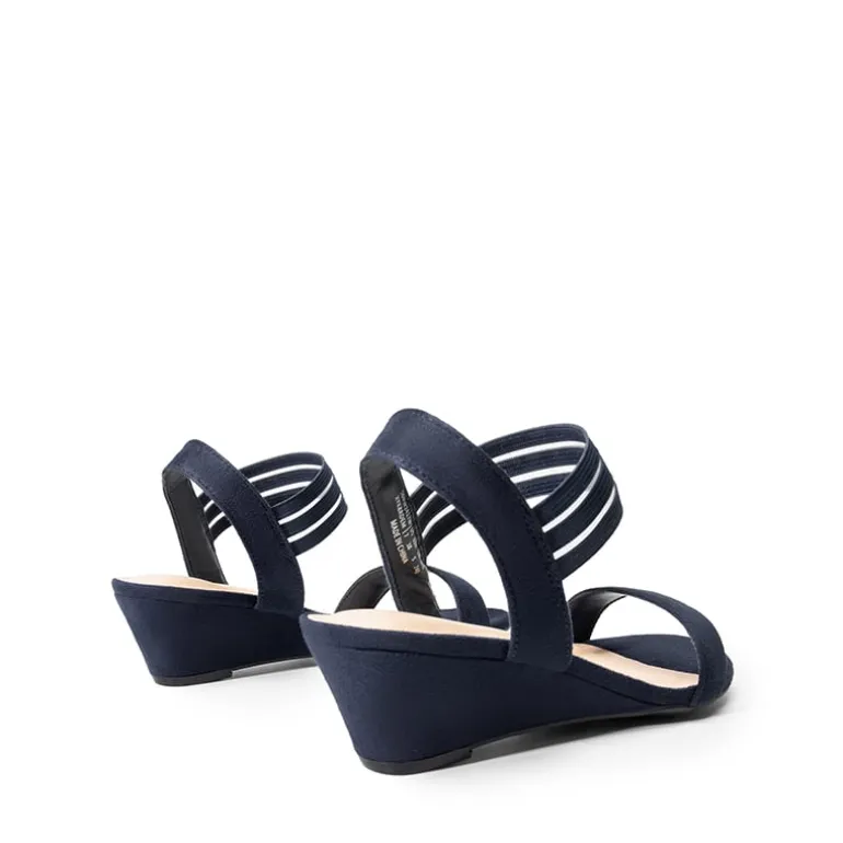 Slip on Elastic Strap Wedge Sandals