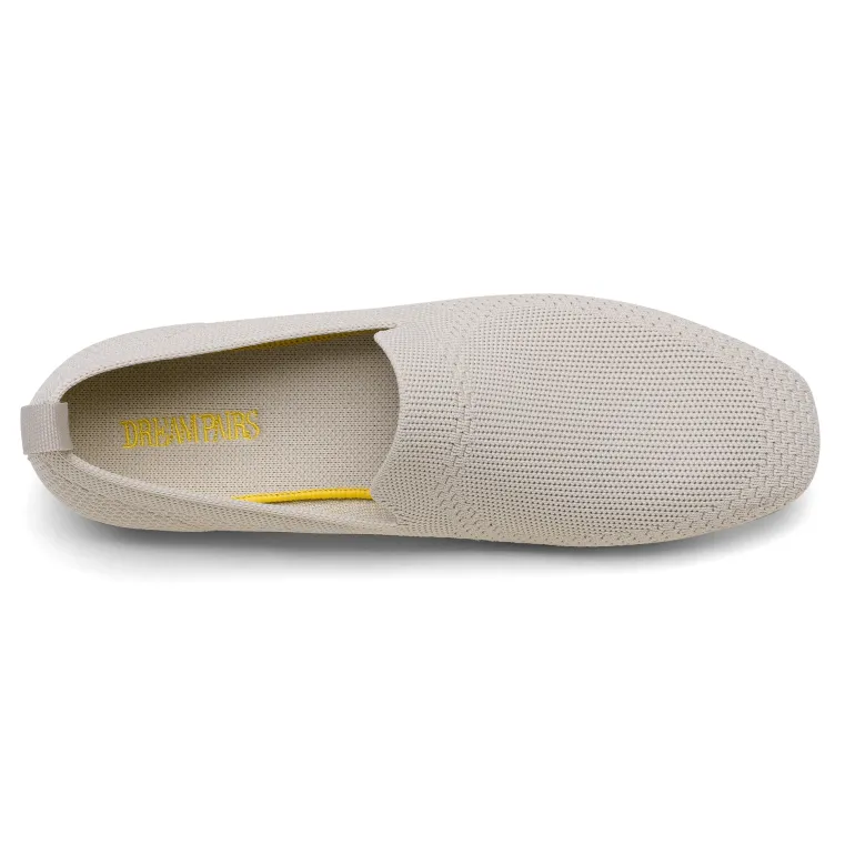 Slip-On Round Toe Knitted Flats