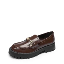 Slip Resistant Platform Chunky Penny Loafers