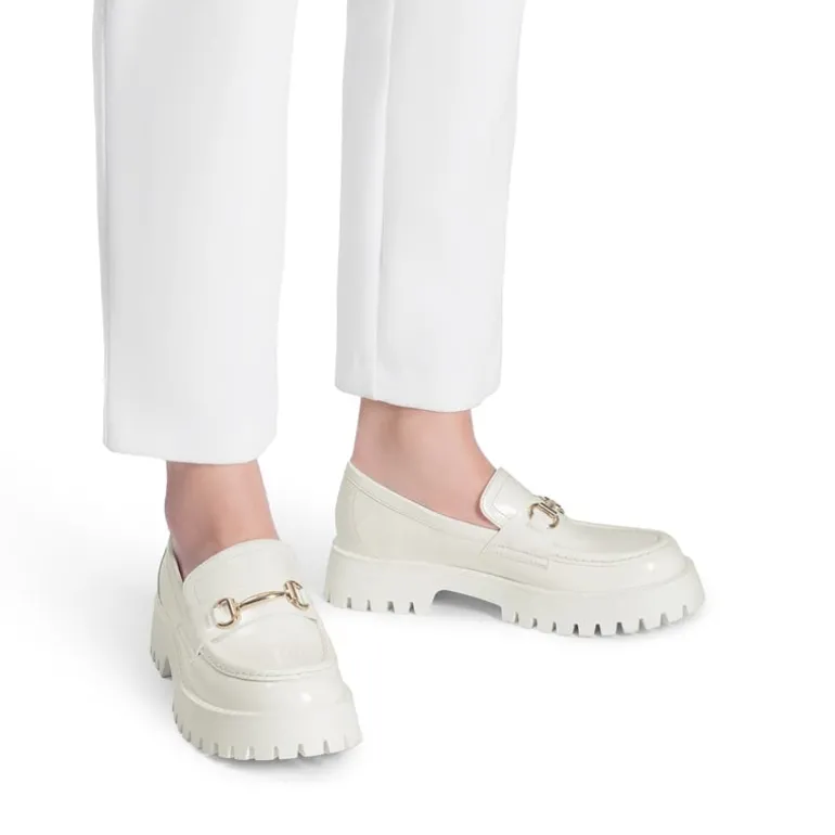 Slip Resistant Platform Chunky Penny Loafers