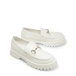 Slip Resistant Platform Chunky Penny Loafers