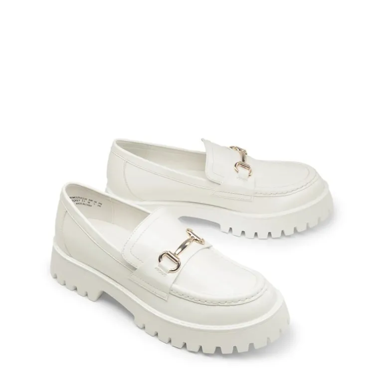 Slip Resistant Platform Chunky Penny Loafers