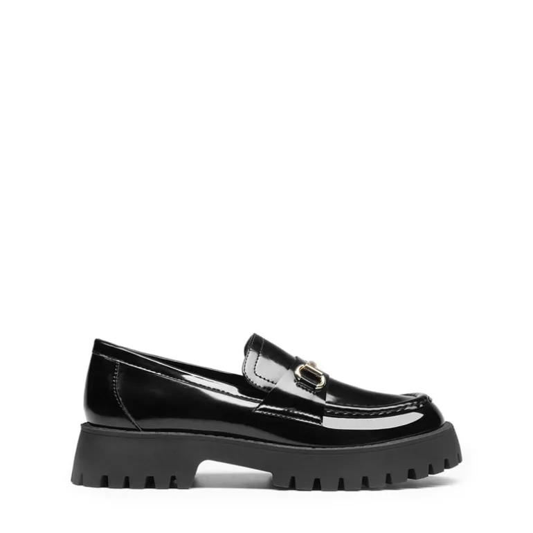 Slip Resistant Platform Chunky Penny Loafers