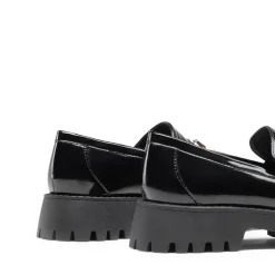 Slip Resistant Platform Chunky Penny Loafers