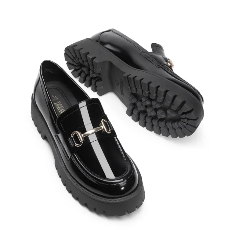 Slip Resistant Platform Chunky Penny Loafers