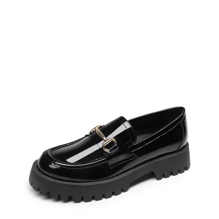 Slip Resistant Platform Chunky Penny Loafers