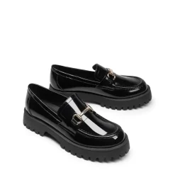 Slip Resistant Platform Chunky Penny Loafers