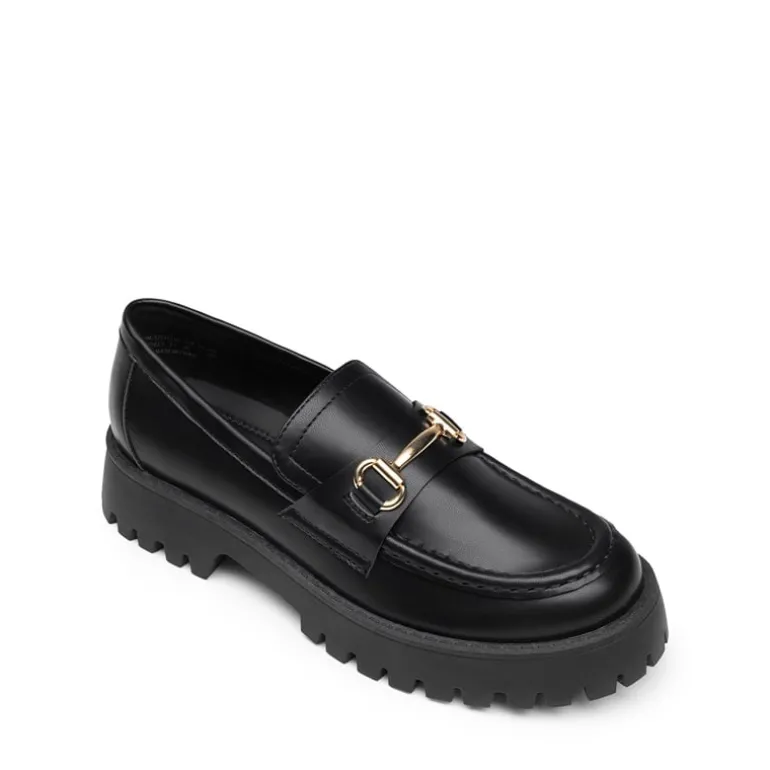 Slip Resistant Platform Chunky Penny Loafers