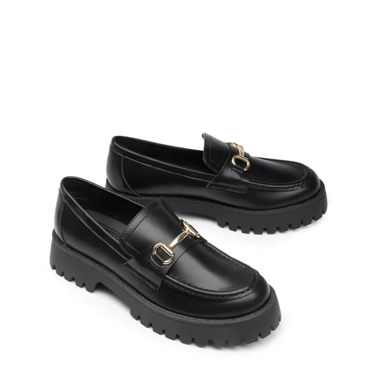 Slip Resistant Platform Chunky Penny Loafers