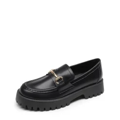 Slip Resistant Platform Chunky Penny Loafers