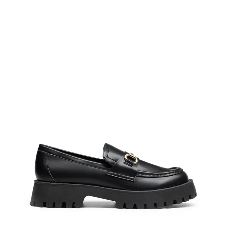 Slip Resistant Platform Chunky Penny Loafers