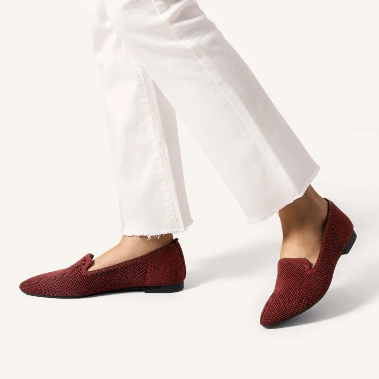 Slip-Resistant Slip-On Knit Loafers