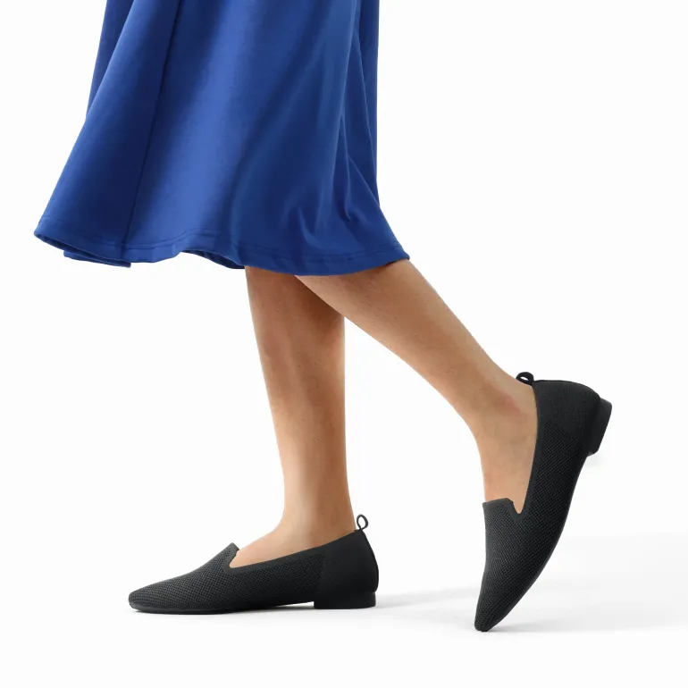 Slip-Resistant Slip-On Knit Loafers