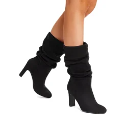 Slouchy Mid-calf Boots