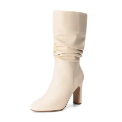 Slouchy Mid-calf Boots