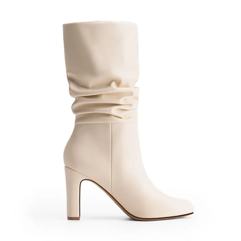 Slouchy Mid-calf Boots