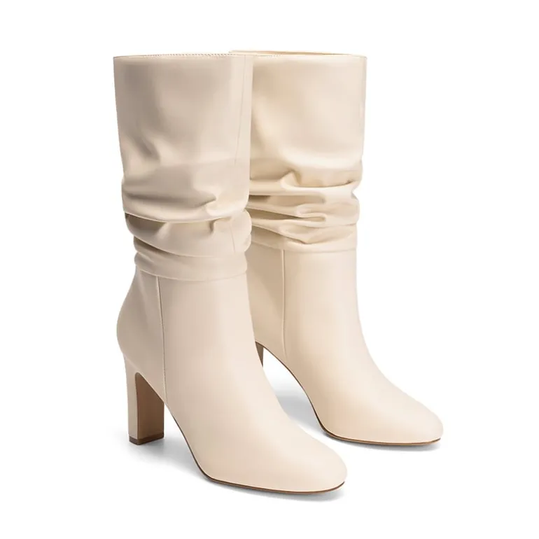 Slouchy Mid-calf Boots