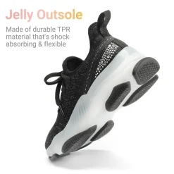 [Sparkle Pop] Kids Jelly Sole Lightweight Slip-On Sneakers