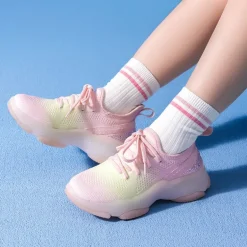 [Sparkle Pop] Kids Jelly Sole Lightweight Slip-On Sneakers