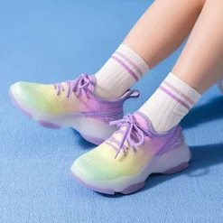[Sparkle Pop] Kids Jelly Sole Lightweight Slip-On Sneakers