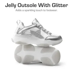 [Sparkle StarShimmer] Retro-inspired Star Accents Sneakers