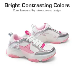 [Sparkle StarShimmer] Retro-inspired Star Accents Sneakers