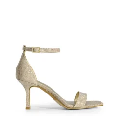 Square Toe Ankle Strap Heels