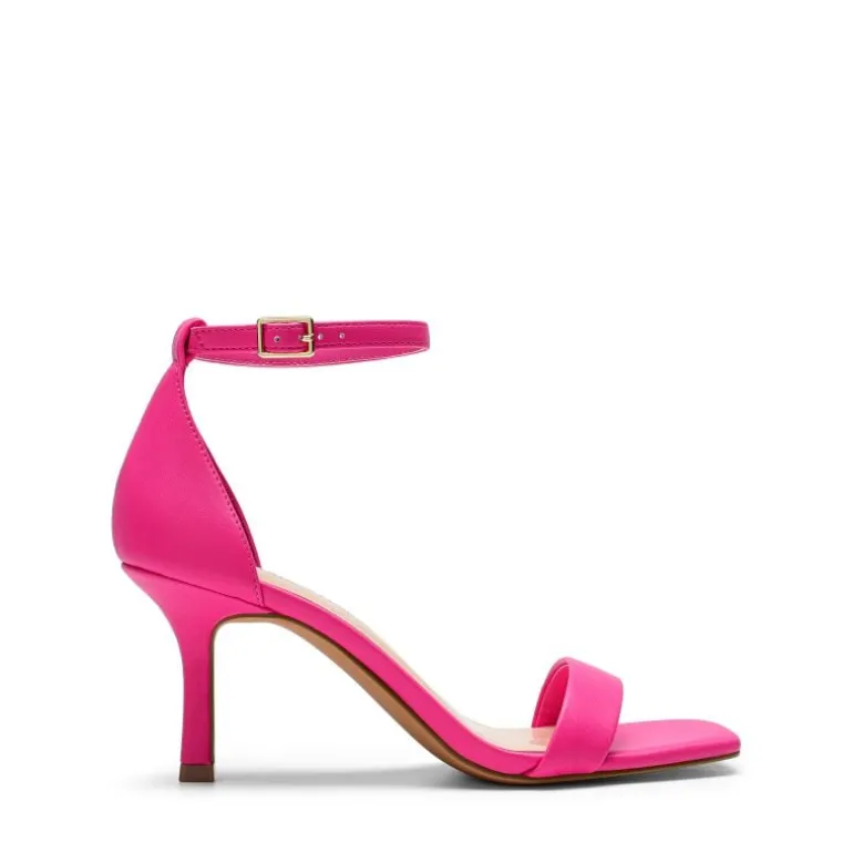 Square Toe Ankle Strap Heels