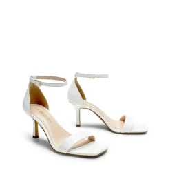 Square Toe Ankle Strap Heels