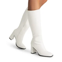 Square Toe Block Heel Knee-high Boots