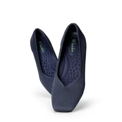 Square Toe Block Heel Knit Pumps