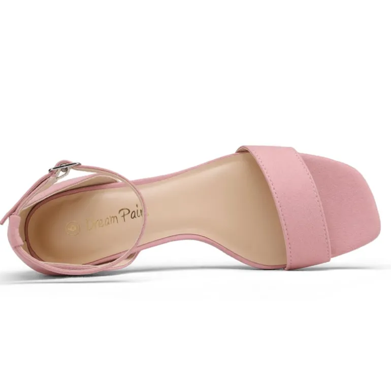 Square Toe Chunky Heel Sandals