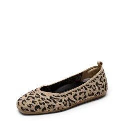 Square Toe Cushioned Knit Flats