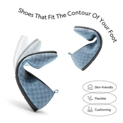 Square Toe Cushioned Knit Flats