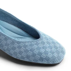 Square Toe Cushioned Knit Flats