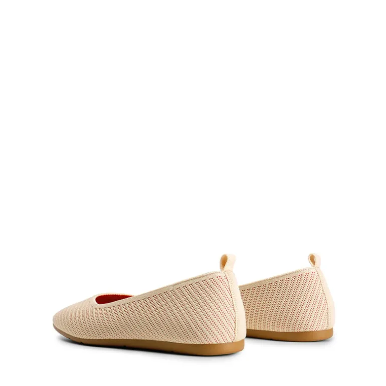 Square Toe Cushioned Knit Flats