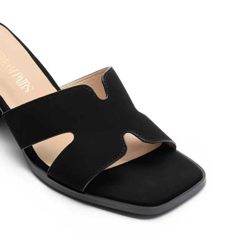 Square Toe Cut Out Sandals
