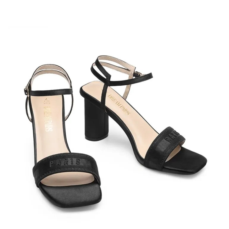 Square Toe Cylindrical Heel Sandals