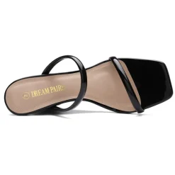 Square Toe Double Wedge Sandals