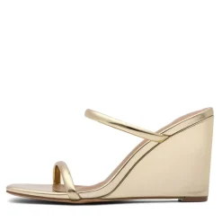 Square Toe Double Wedge Sandals