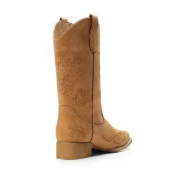 Square Toe Embroidered Cowboy Boots